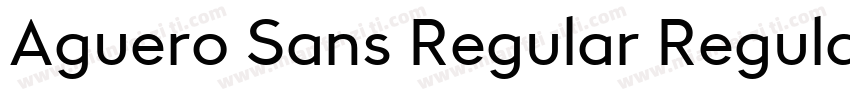 Aguero Sans Regular Regular字体转换